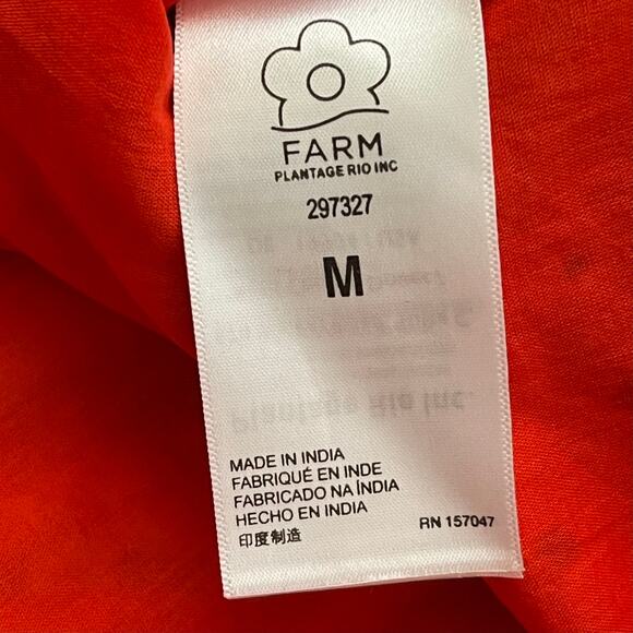 NWT FARM Rio Magic Forest Mini Dress - BRAND NEW - Red - Size M - Picture 6 of 8